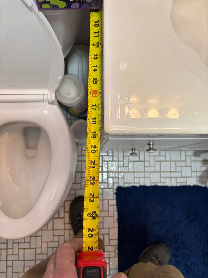 Provide provided estimates to install new vanity and inspected possible leak in ceiling. Jackson Township, NJ 08527