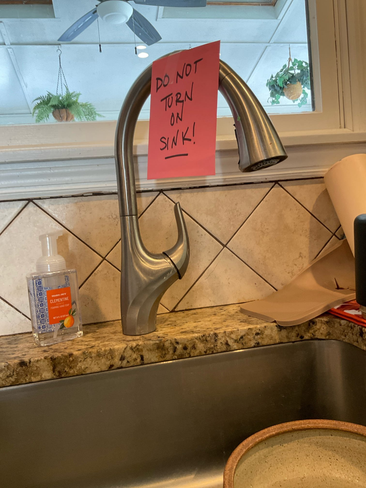 Arrived on site client stated that they had a leak under the kitchen sink. Upon inspection clients hose for the faucet disconnected and the supply line for the dishwasher was leaking. In order to replace the supply line the dishwasher needs to be pulled out. Recommended replacing faucet with either us supplying or customer supplied. Client does not want to move forward with any work today. We will credit the visual diagnostic towards any work if client calls back within 30 days.