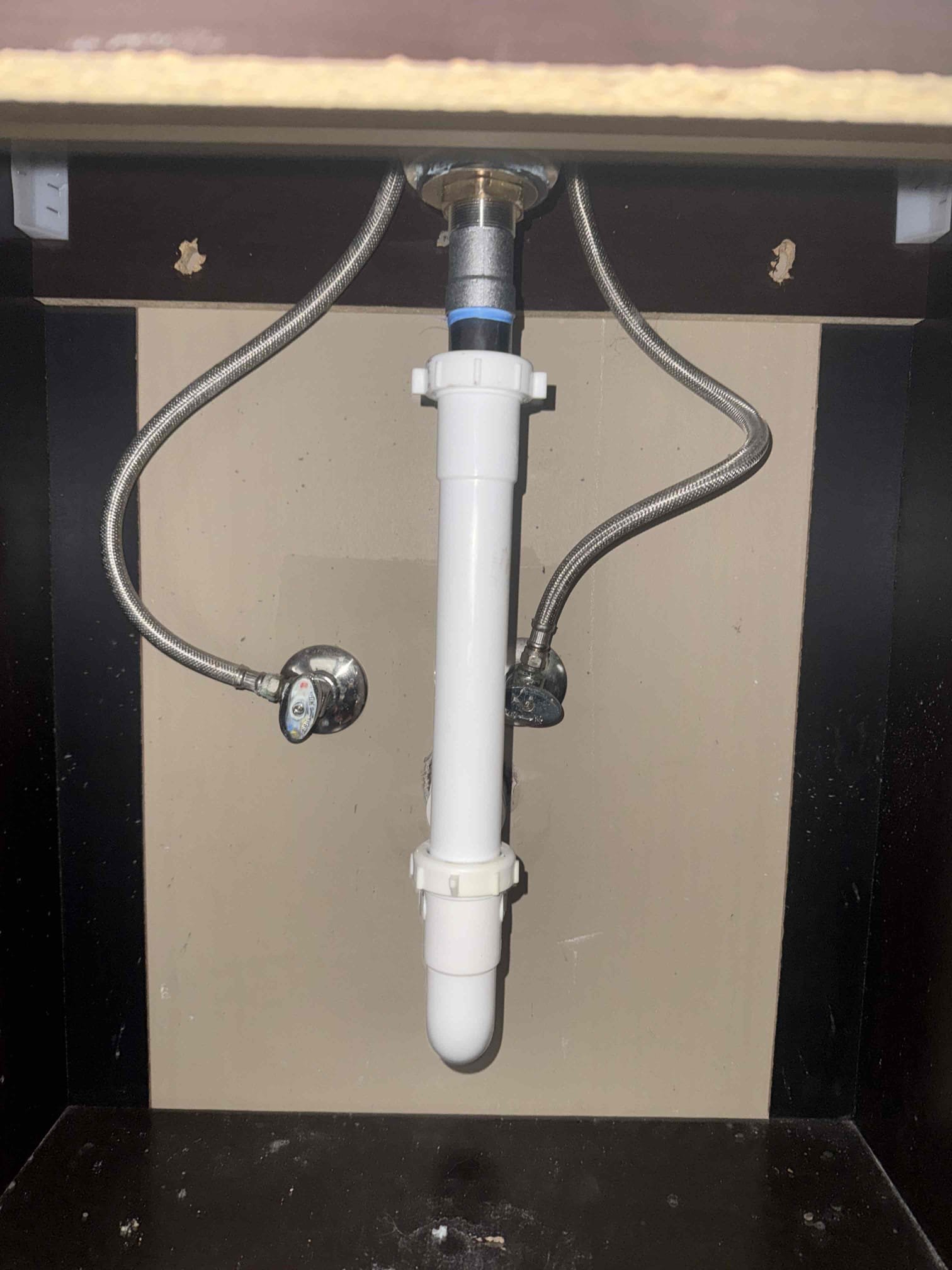 FOUND ON INSPECTION

BATHROOM #1 
- under the bathroom sink their is a leak on the pop up assembly and the extension tailpiece. 

Toilet is very wobbly and did not pass the dye tab test. MyGuy plumbing Recommends replacing toilet.

MASTER BATHROOM.
- toilet is very wobbly. MyGuy pluming recommends replacing toilet due to age.
- the faucet in the master bathroom  is leaking MyGuy plumbing recommends replacing faucet. 
- the shutoff valves for the faucet are very stiff to turn and the drainage has leaks on it. MyGuy plumbing recommends performing a complete rebuild under lav sink.

HALLWAY BATHROOM
-toilet is very wobbly and did not pass the dye test. MyGuy plumbing recommends replacing toilet due to age.

YANKEE BASEMENT/ CRAWLSPACE 
In the crawlspace customer has shark bite fitting and shark bite shutoff valve. MyGuy plumbing recommends removing shark bite fittings.


Today MyGuy pluming arrived on site to complete all work.  After all work was completed, MyGuy plumbing turned the wate