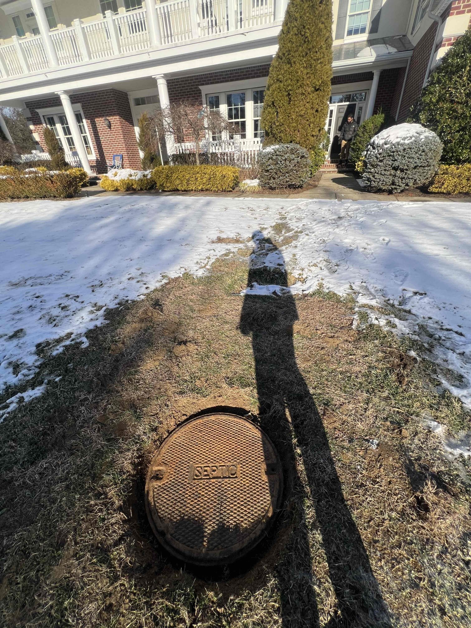 Arrived on site to scope the sewer main. Client is on septic and they think there is a leak somewhere. There is a cleanout in the basement and there were water stains where the main exits the home. Client did not want to move forward with the cost to camera the line and the visual diagnostic was waived.