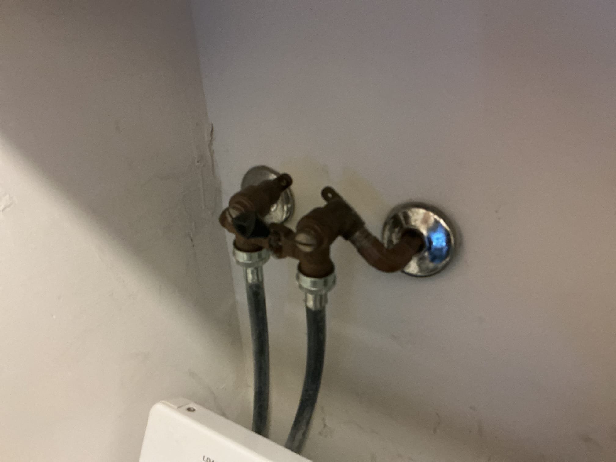 Arrived to the home, client states they have a leaking single handle washing machine valve. After speaking with the client, they also advised me that their kitchen faucet is only a year old but keeps becoming very loose at the. The existing kitchen faucet was purchased from a big box store and is plastic. I provided options to the client and they would like to replace the faucet and washing machine valves.

Turned off the water to the home.
Drained the system down.
Disconnected and removed existing single hand washing machine valve.
Prepped copper piping for new install.
Supplied and installed two new quarter turn boiler drain valves for the client.
Secured my connections and turned the home back on to check for leaks.
There are no leaks at this time.

*Replaced washing machine hoses for client as a one time curtesy.

Disconnected and removed existing kitchen faucet from the home.
Cleaned debris off the sink.
Supplied and installed new single handle Moen kitchen faucet.
Secured faucet 