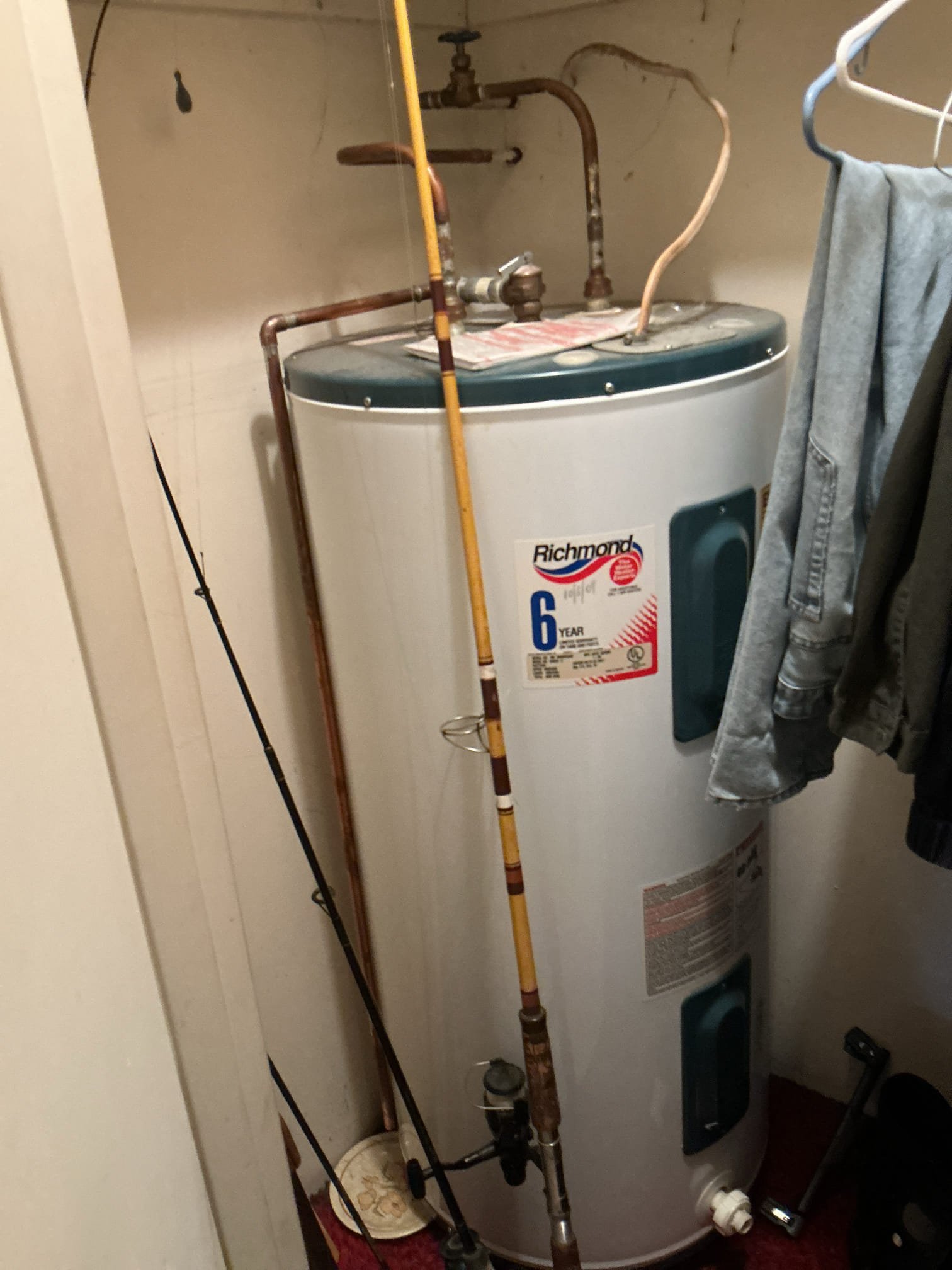 Arrived to the home, Customer has a vanity on site that they would like for us to install & also would like a quote To install a new water heater. 
Existing water heater was installed in 2009 and is an electric wh 50 gal
Client would like us to install vanity for today.

Disconnected and removed existing vanity from the home.
Cleaned walls and backsplash.
Installed the vanity and secure it to the wall.
Leveled vanity with shims.
Installed vanity top and faucet.
Supplied and installed new drainage and supply line.
Secured all my connections and pressure tested vanity to check for leaks.
There are no leaks at this time.

*Full warranty on parts supplied by MyGuy, labor warranty only on customer supplied parts.