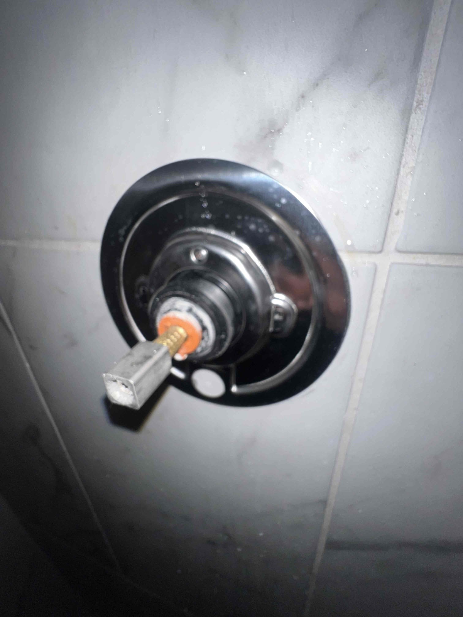 Arrived on site client stated that her shower head was leaking. Upon inspection it appeared the shower cartridge went bad. Today I replaced the Kohler cartridge for the shower and when done tested for leaks. The shower head is no longer leaking and it gets hot and cold as it should.