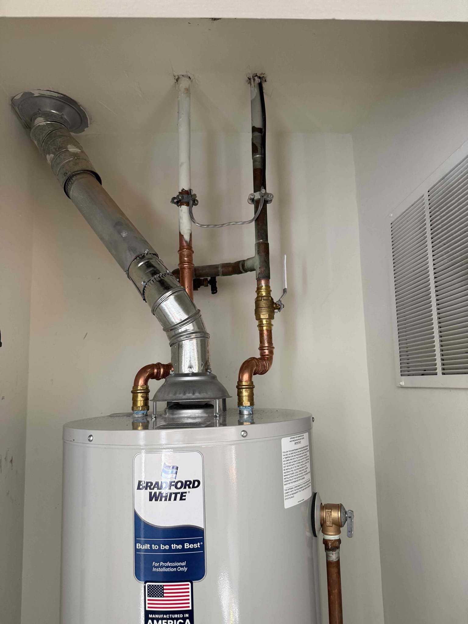 Replaced water heater. After all work was completed, MyGuy plumbing tested all work for leaks. There are no leaks at this time everything is working as should.