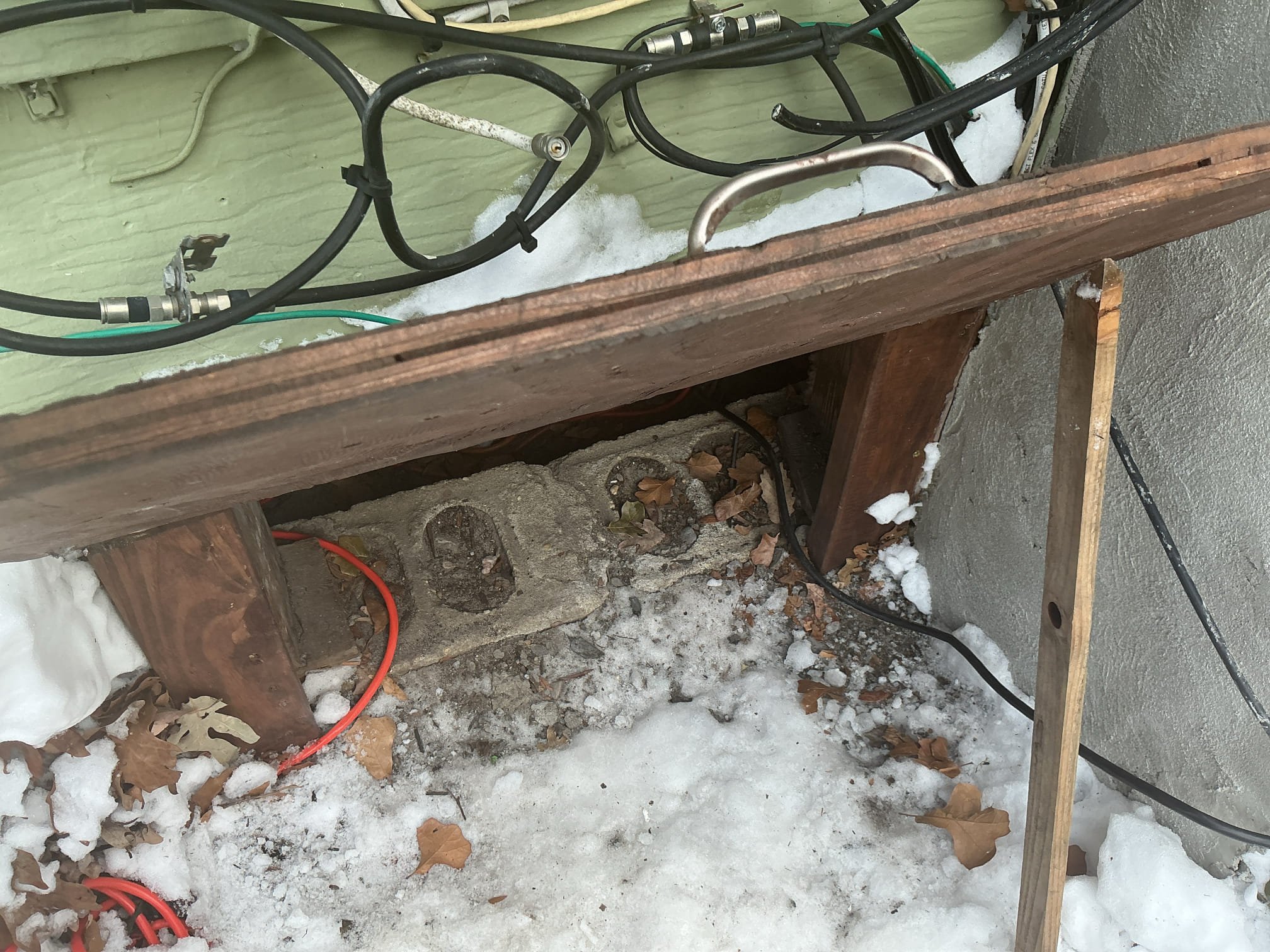 Arrived to the home, water is off to the home upon arrival, client had turned off the water to stop a leaking gate valve in the crawlspace for the existing hose Bibb. The leak is coming from the bonnet being loose, I advised to the client that I can attempt to tighten the bonnet but I can not provide any warranty and replacement off the shut off valve is highly recommended. The crawlspace is very small inside and getting into, I had tighten the bonnet for the client at this time and it appears the leak has stopped. I will leave the client an estimate to replace the shut off valve, if client calls us back to replace the valve I will credit today’s diagnostic fee towards that cost. Lastly, a smaller tech is needed to perform the repair and replacement due to the extremely tight opening.