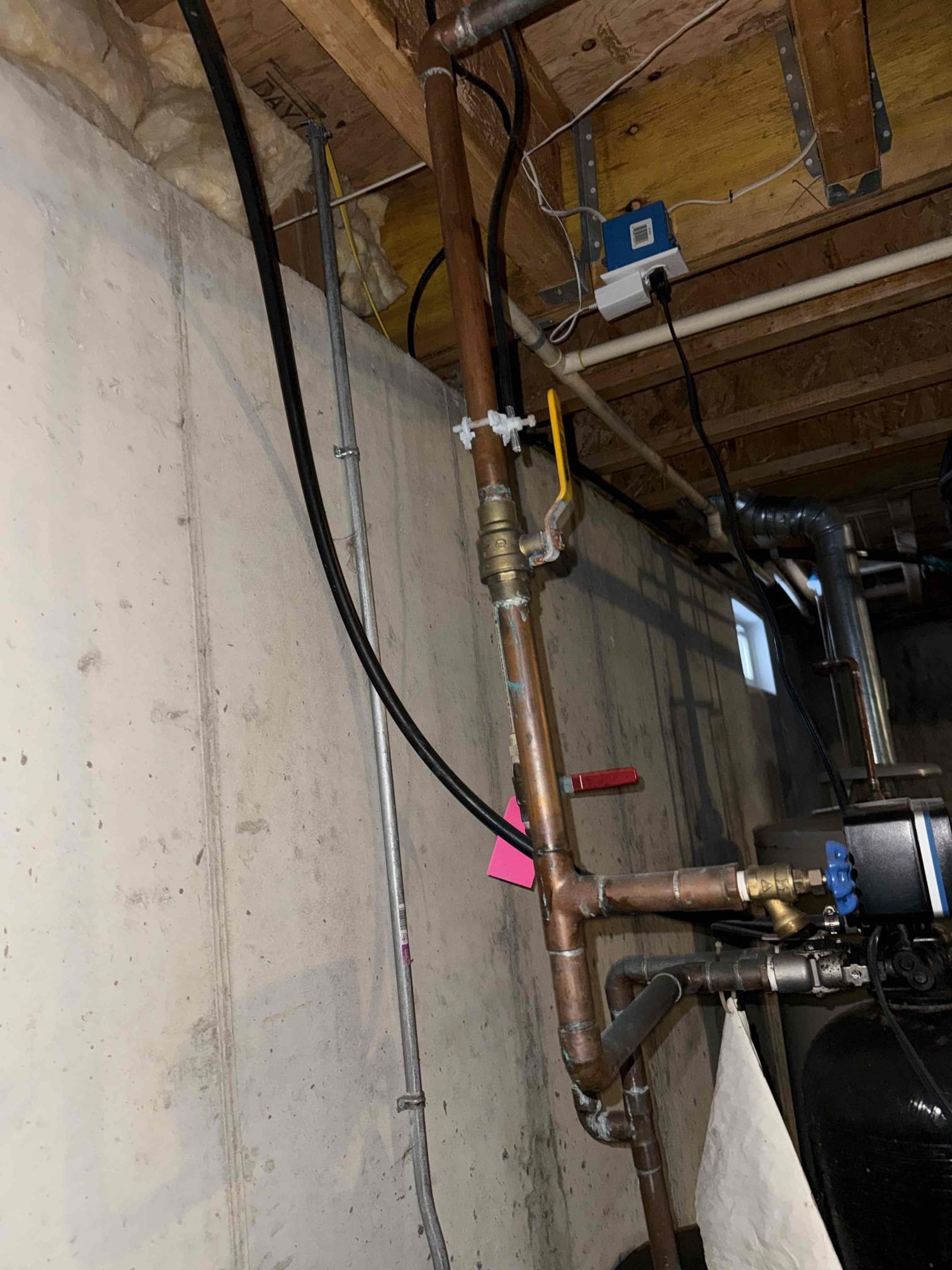 Arrived on site customer stated that they had a leak in their basement, after inspection we found that the discharge for the wells filtration was frozen. MyGuy plumbing gave customer option to unthaw piece of pvc. Please note r that there is no warranty behind work. MyGuy plumbing unthawed pvc and saw water start to drain down the drain. As of right now everything is working and draining as should. 