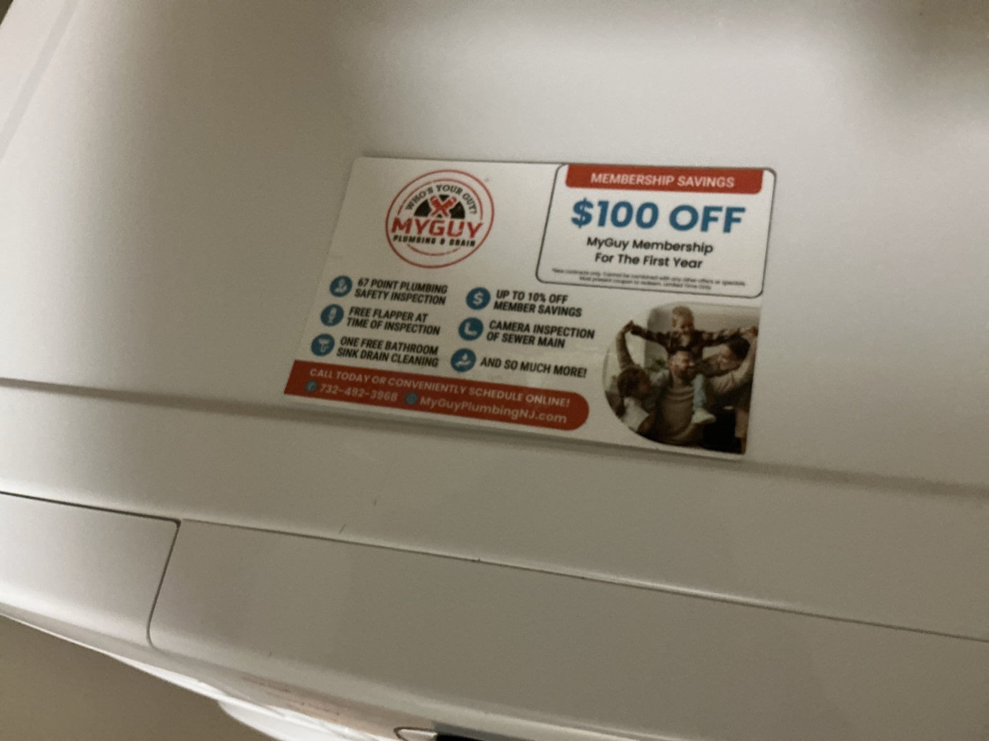 Arrived to the home, client had recently purchased a brand new washer and the new one is larger and sticks out a bit, not allowing the attic door to open fully. I advised to the client that I can just put a box in for the drain only so the washer can be pushed back all the way. Client would also like a quote to replace the boiler drain valves as well. I went over membership information with the client and they have a coupon on site for 100$ off annual membership cost. Left many estimates for the client and I have applied the coupon as well. 59$ waived as a one time curtesy.