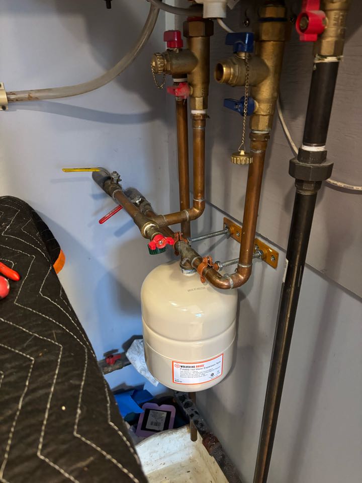Performed annual service on tankless water heater and replaced expansion tank. Forked River, NJ 08731