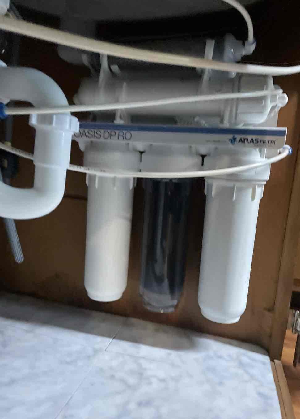 Arrived on site customer stated that they had a leak under their kitchen sink and that they would like their Reverse osmosis filters replaced. After inspecting MyGuy pluming gave customers options on what we found to get rectify. For today, customer would like to move forward with all work. After all work was completed, MyGuy plumbing tested all work for leaks. At this time there are no leaks found, everything is working and operating as should.