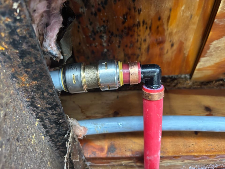 Repaired leaking pex line. Manalapan Township, NJ 07726