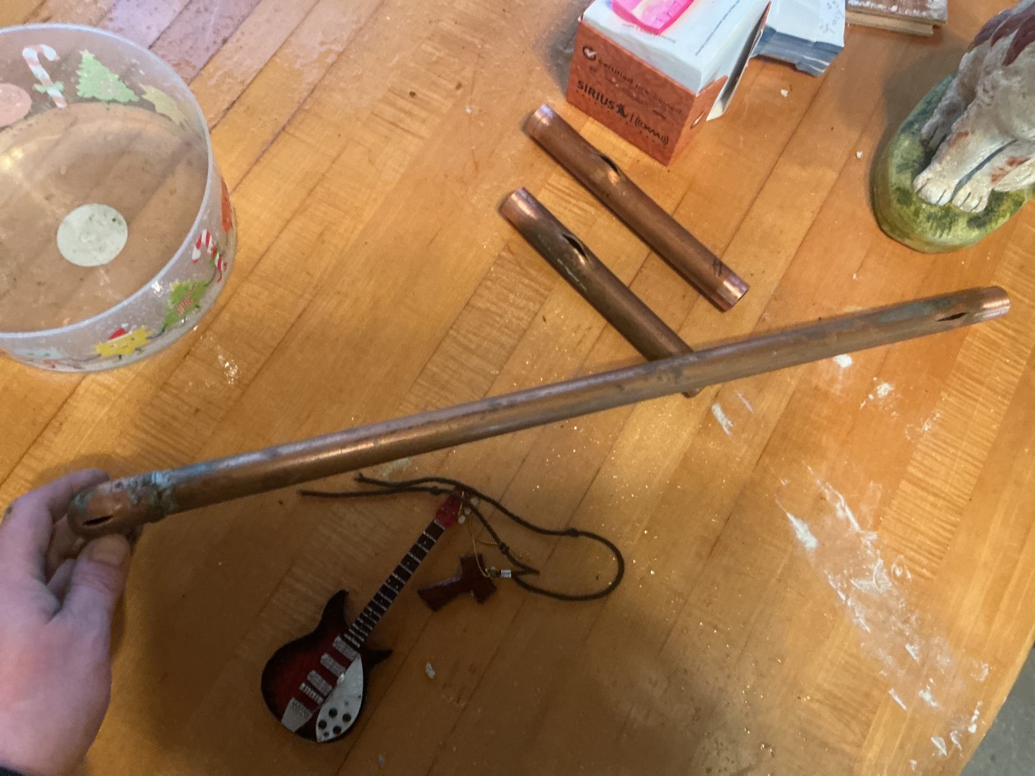 Arrived to the home, client had freeze breaks from the copper water risers that feed water to the fixtures of the home. The breaks caused the home to be flooded and the ceiling to collapse. At first I was able to see all the freeze breaks since the ceiling was not in tact, there are 4 breaks in total. Remediation has already been brought to the home and the process has already began. Provided options for repairs, client would like to go with option to repair the freeze breaks.

-cut out freeze breaks 3 on hot 1 on cold 
-supplied and installed new copper pipe and fittings 
-secured all my connection and turned the home on to check for leaks
    Are no leaks at this time 


* full warranty on everything provided. cannot provide warranty on additional breaks since water lines are exposed to client, client is aware 
* water main is located under bathroom sink and is a gate valve, there is a meter pit outside for replacement of that valve if necessary. Due to snow the pit is not accessible