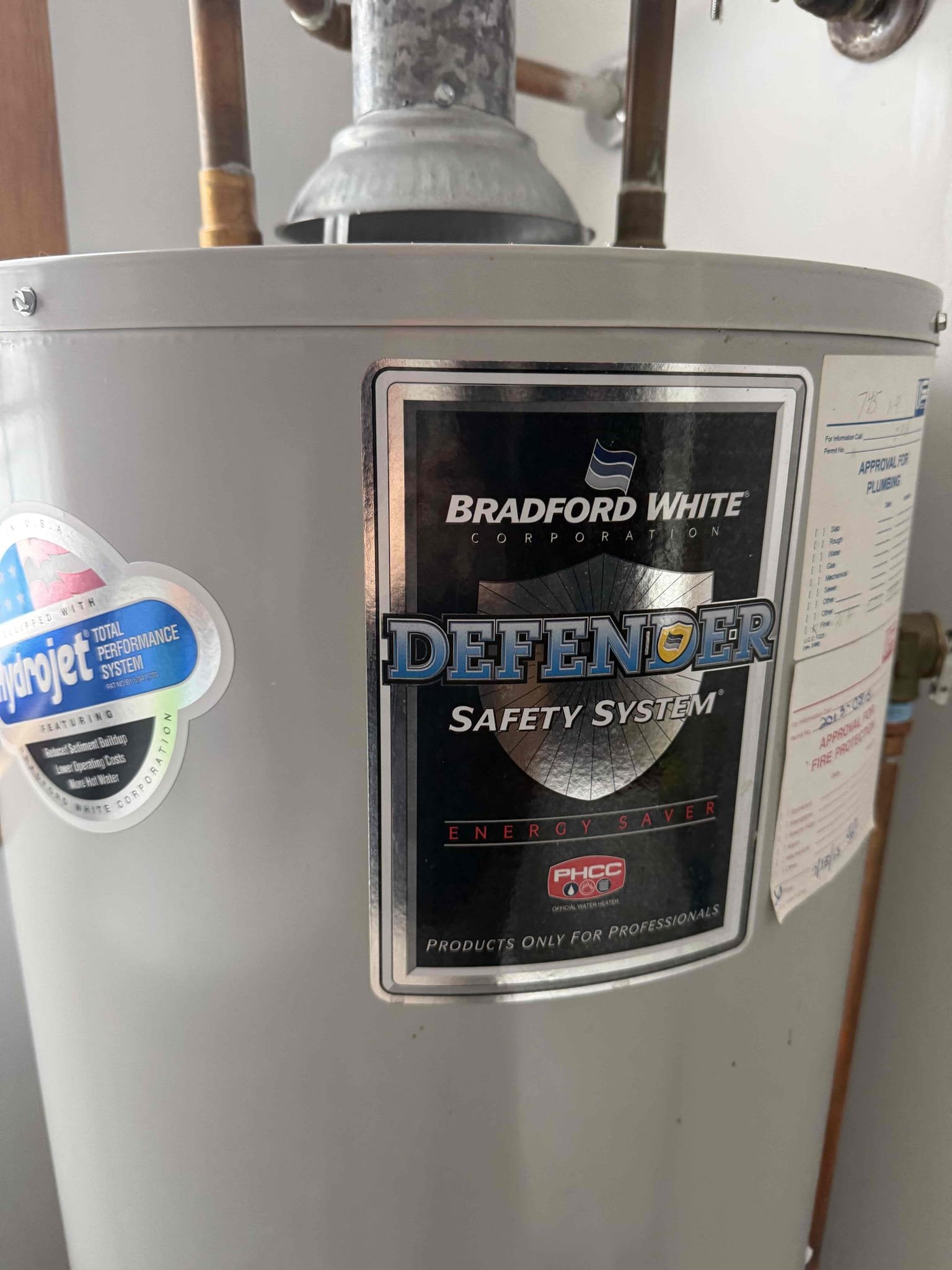 Arrived on site customer stated that their water heater was not getting hot enough. When arrived on site, MyGuy plumbing noticed the water heater is 13 years old and was set to very hot. MyGuy pluming gave customer options to rectify what we found when at the home. Customer would like to move forward with all work. After all work was completed, MyGuy plumbing tested all work and turned the water back on to the home. At this time their are no leaks found. Everything is working as should no issues. MyGuy plumbing registered water heater with Bradford white