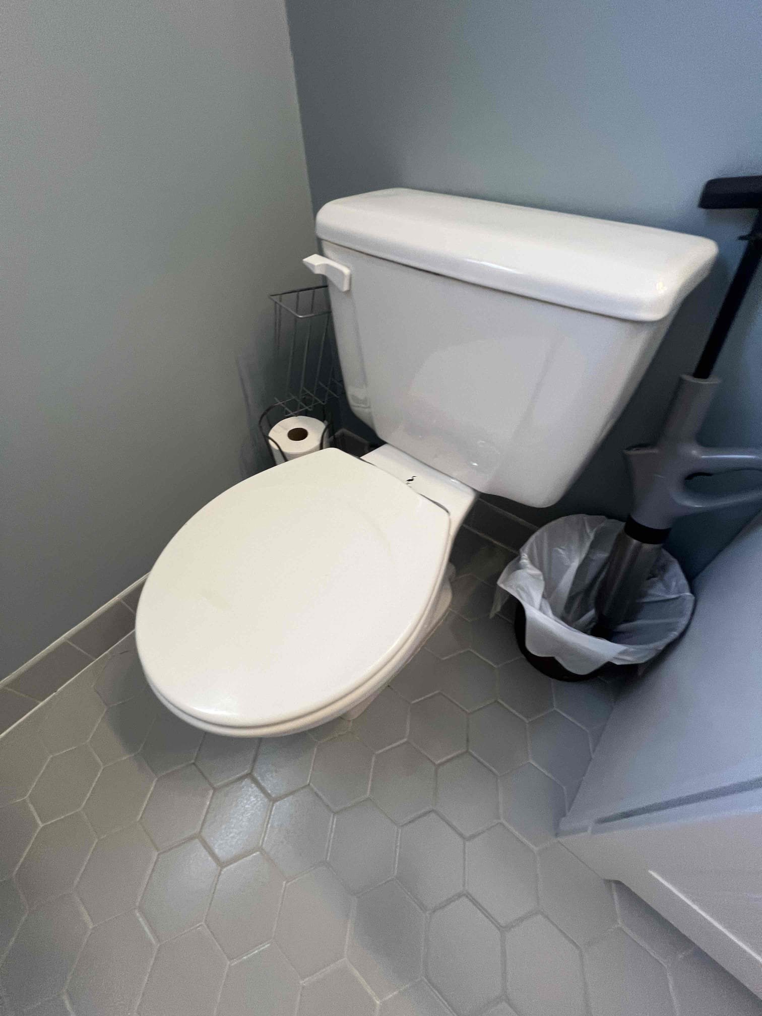 Arrived on site client stated they would like options for toilets provided by us or customer supplied toilet. Client stated that he would like a toilet that has a powerful flush to it. Current toilet does not flush very well they stated. Left options for both provided by us or customer supplied. We will credit back visual diagnostic if they call back to perform the work.