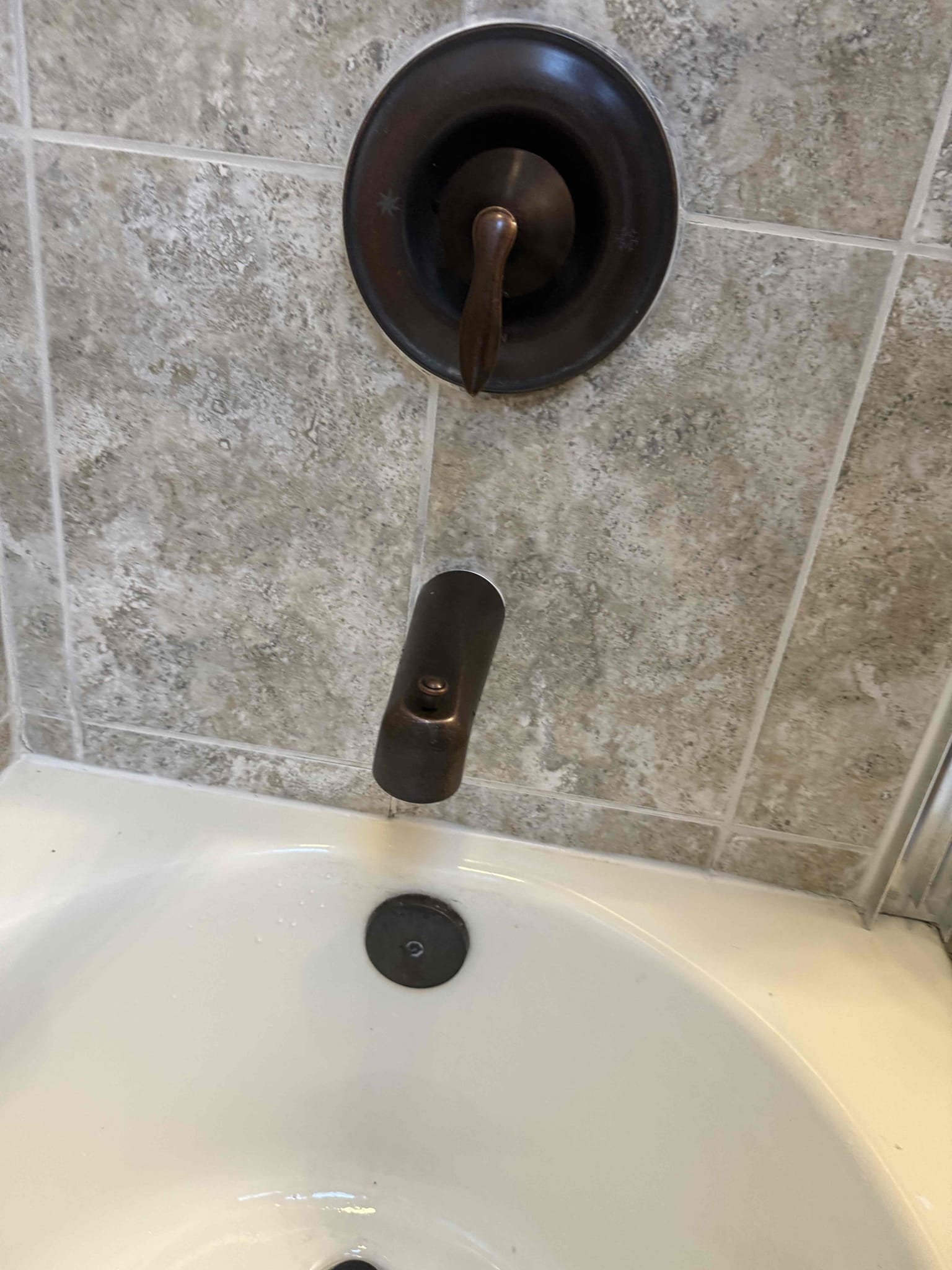 Arrived on site to install tub spout. After all work was completed MyGuy plumbing tested for leaks at this time their are no leaks found everything is working as should.