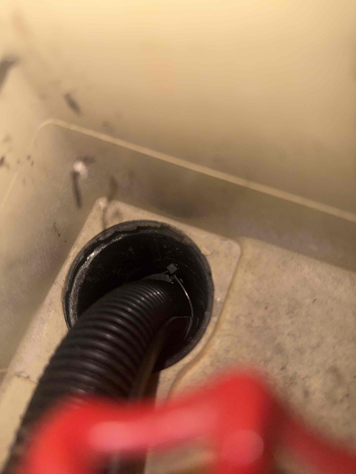 Arrived on site customer stated that they had a leak in the washing machine room after inspecting. MyGuy plumbing could not recreate issue. We noticed that the Sheetrock is open in the room there is a hole that is feeding in cold air to the laundry room that could have froze up the washing machine discharge line. MyGuy plumbing recommends getting wall issue rectified.