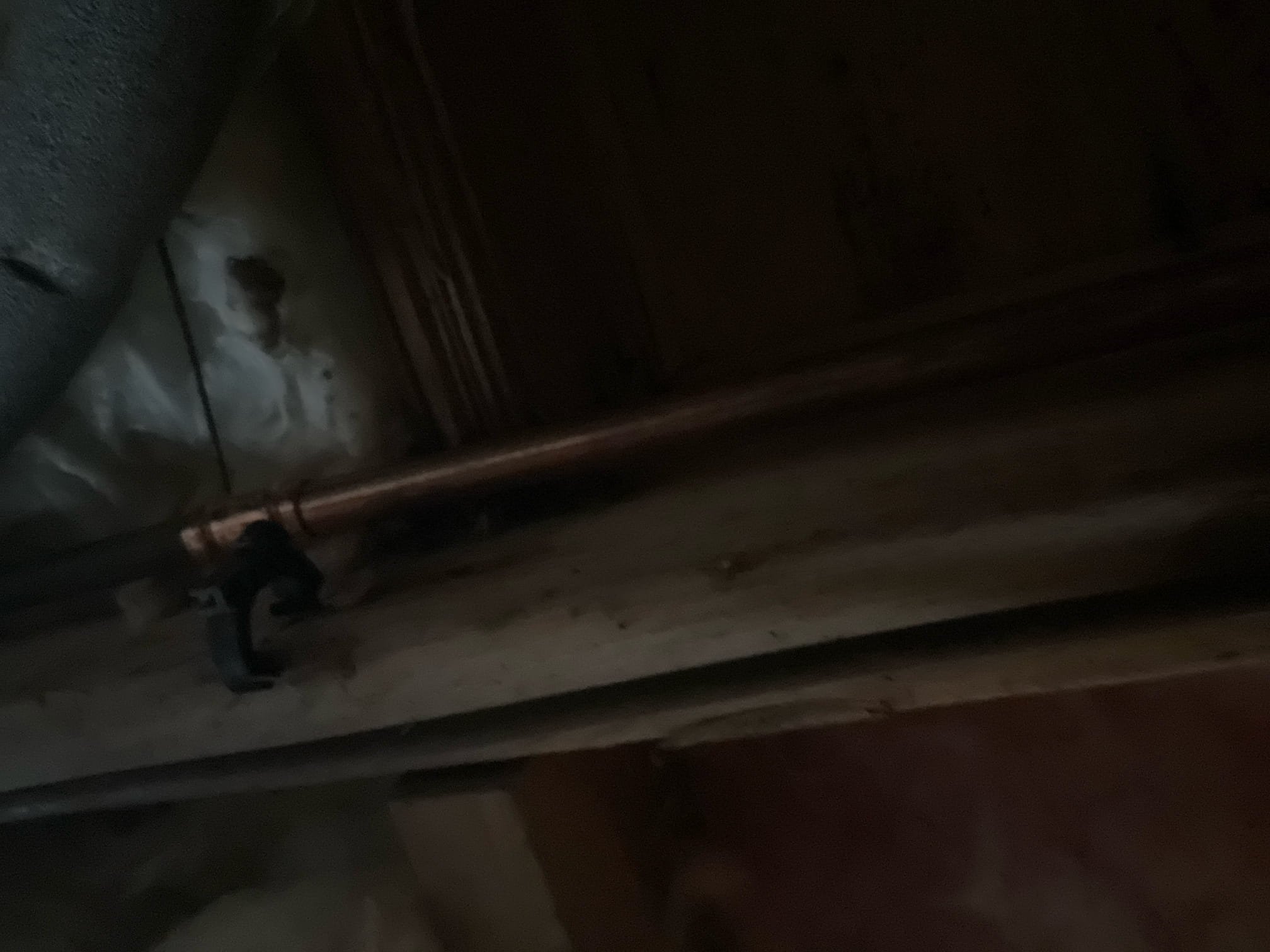 Arrived on site and client stated they had a bursted pipe in the crawlspace that goes there hose bib. There are two shark bites and one solder coupling that was leaking. Today I replaced around 6 feet of 1/2 copper and removed the shark bites and solder coupling that was leaking. Turned the water back on to test for leaks. There are no leaks at this time.