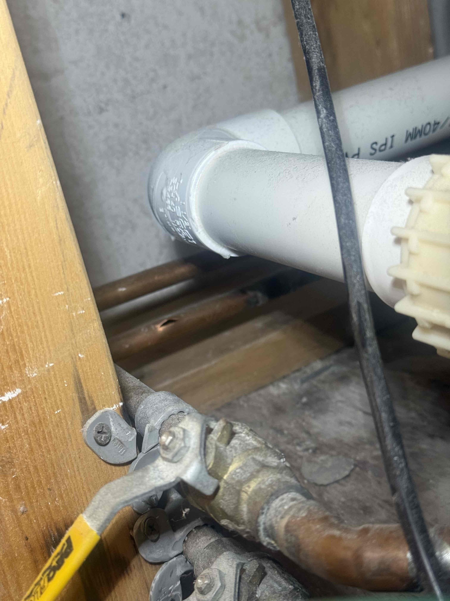 Arrived to home and water was off. Broken line was behind tile of jacuzzi tub. Customer had grate removed and I immediately saw break in line. I turned off isolation valves to see if there were other breaks. There was not. Customer does not use the tub. He will be calling to move forward when he is ready to. Options I gave were to cut and remove tile to make the repair which we are not responsible for putting back or if it’s breaks. Collected 59 and will credit