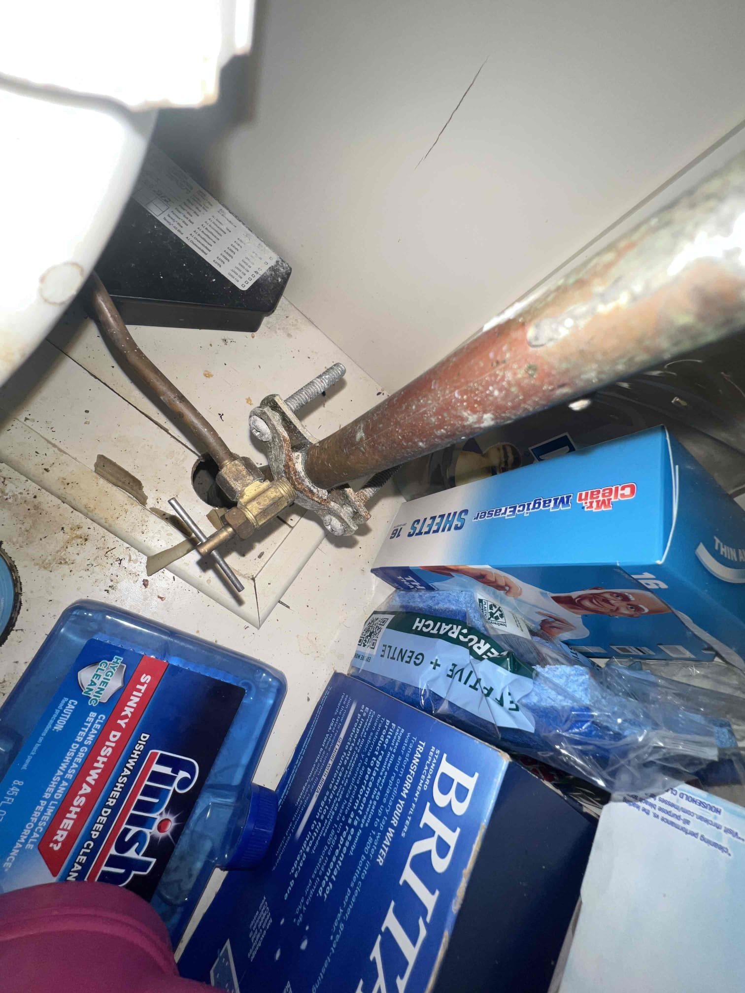 Arrived on site to perform plumbing inspection. Upon inspection I found a saddle valve under the kitchen sink that was for the icemaker. Recommended to replace the icemaker valve under the kitchen sink and since I’m already working down there I can replace all valves under the sink. Client would like to just replace the saddle valve for today and I also unclogged the bathroom sink as part of the annual inspection free service. Turned water back on to test for leaks and there are none at this time.