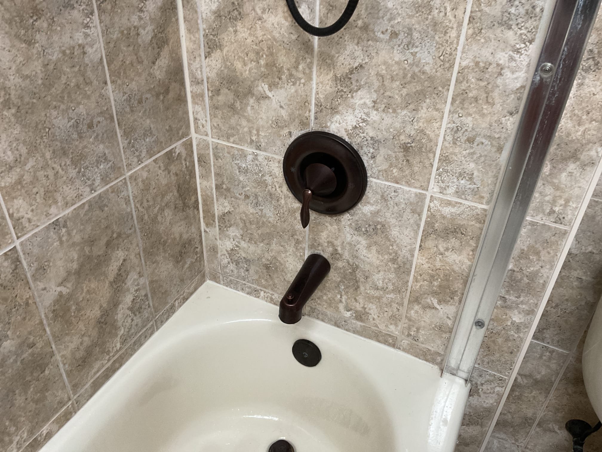 We will be returning to install new tub spout once we get part in 