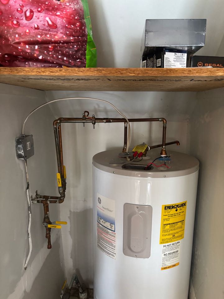 Provided options to replace electric water heater. Barnegat, NJ 08005