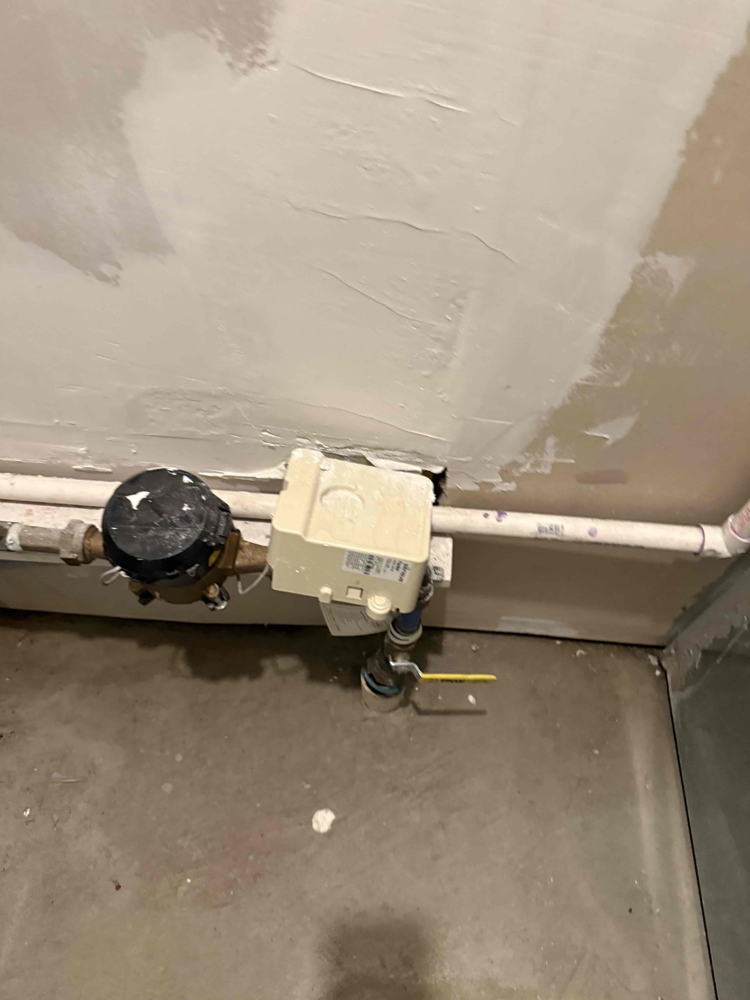 Arrived on site customer stated that their water heater was leaking. After inspecting MyGuy plumbing gave customer options to cut open sheet rock, after cutting open sheet rock MyGuy plumbing noticed it was the hot line for the water heater. MyGuy plumbing wrote estimates on what we found to get rectified. At this time customer would not like to move forward with work and will call when they are ready to proceed.
