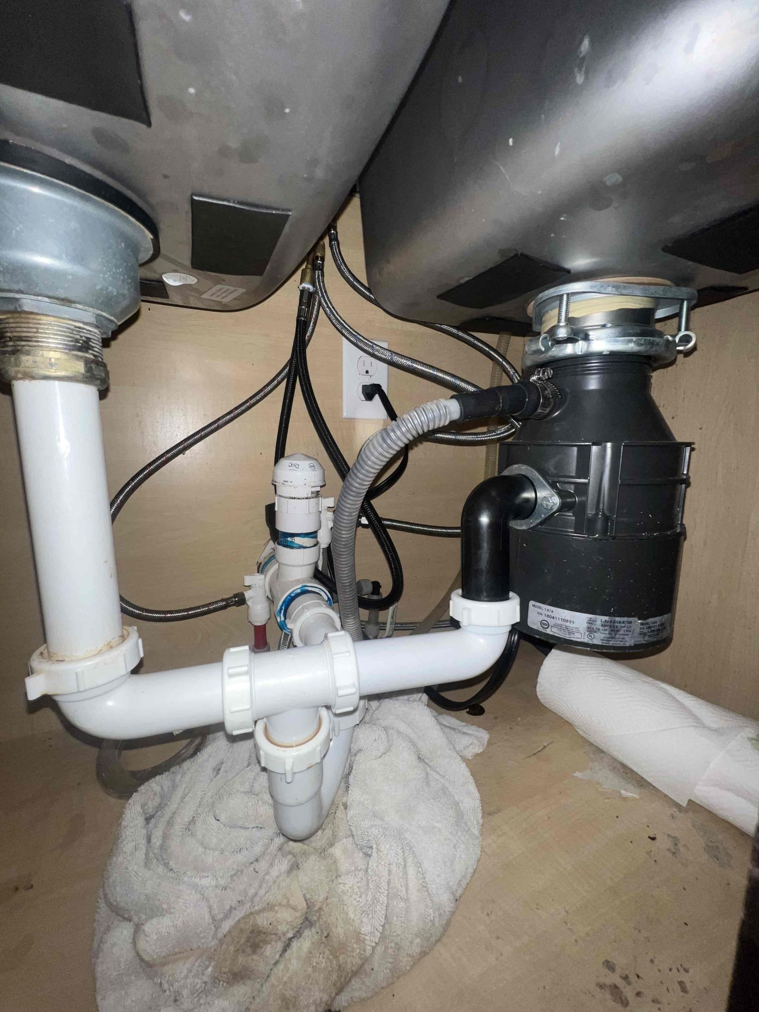 Arrived on site client stated that their sink came apart. They are also interested in removing the garbage disposal. Left estimates to reset kitchen sink and redo all drainage underneath. Client will call after they get there dishwasher installed. We will credit back the visual diagnostic.