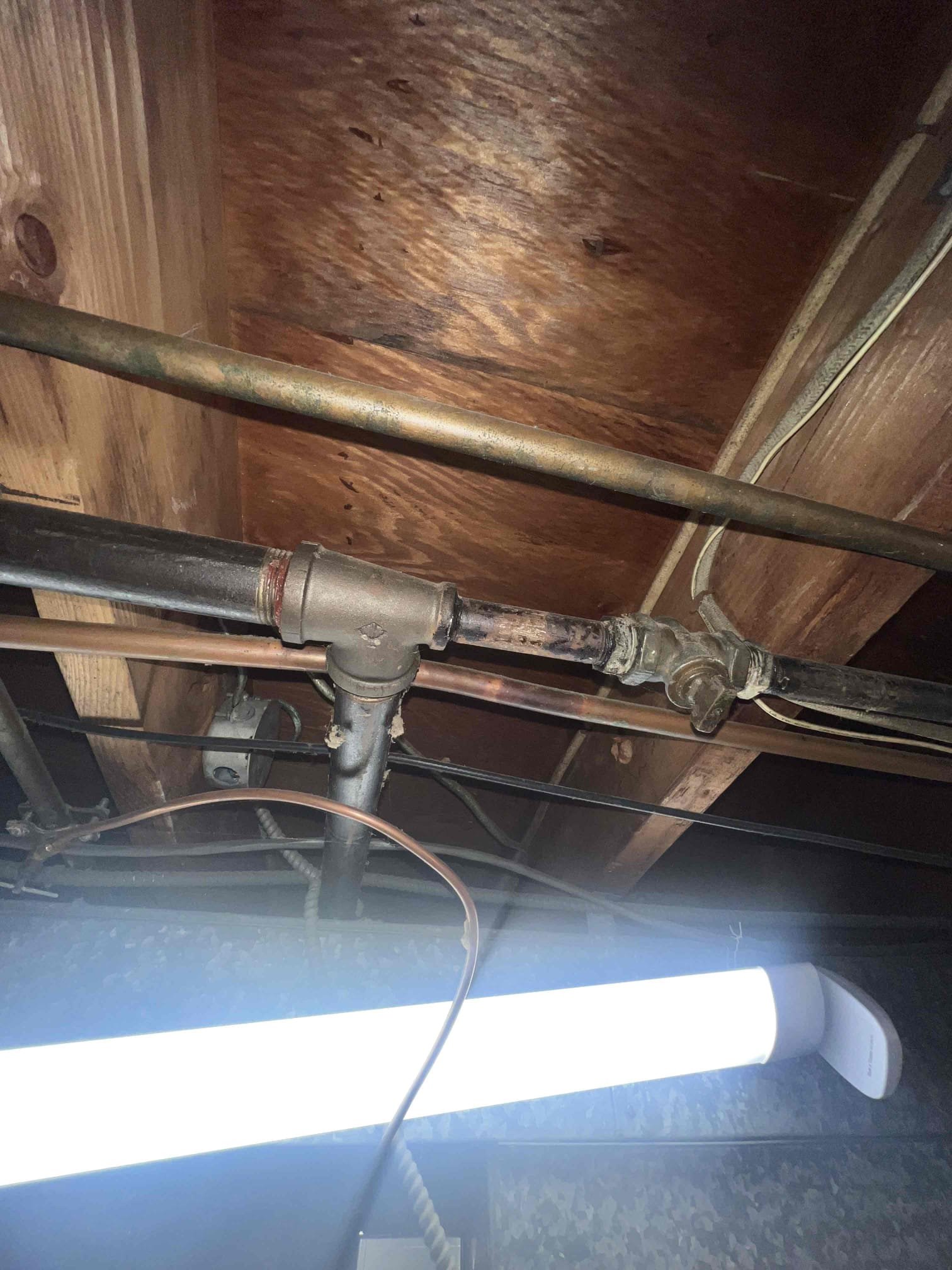 Arrived on site client stated his valve for the hose bib was leaking and had to leave the water off until it was fixed. Client had an old gate valve there previously so today we replaced it with a quarter turn ball valve with a bleeder. Turned water back on to to test for leaks and there are no leaks at this time. Left estimates to replace the laundry pump in the basement as it does not appear to be working and there are improper fittings used on the drainage in the basement. 