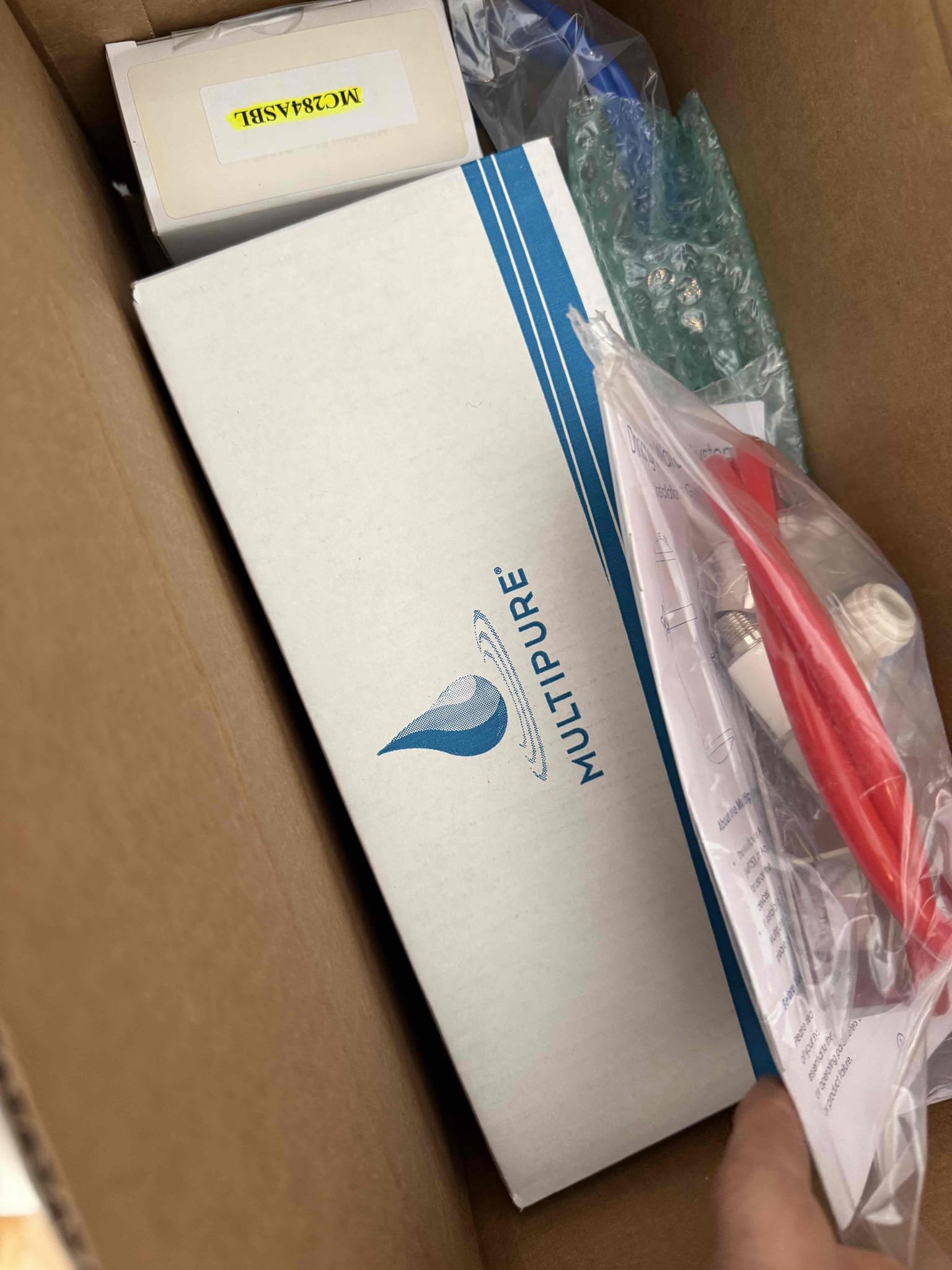 Arrived to home for customer supplied RO. Customer has some questions. Found a leak and decided to be proactive on water heater due to the age. We will be coming back tomorrow morning to complete all work agreed to. Took 1000 dollar deposit.