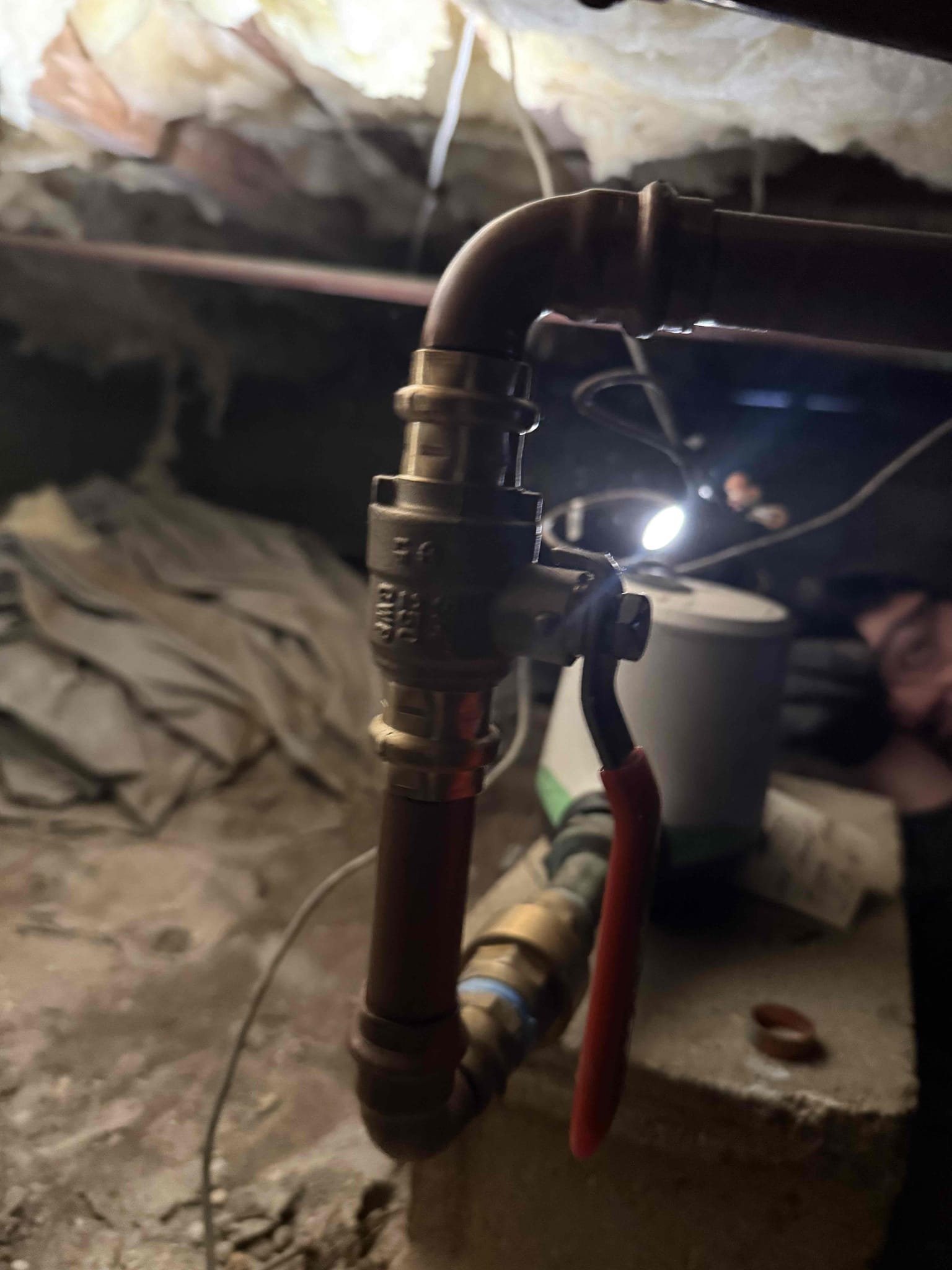 Arrived on site customer stated that they had a leak in the crawlspace. After inspecting, we found that there is a leak on the 2 inch copper drain line. MyGuy plumbing inspected the rest of the copper line and would like to send our drain specialist out to give the customer an option on ripping out the copper drain and using pvc. There is no charge for today.