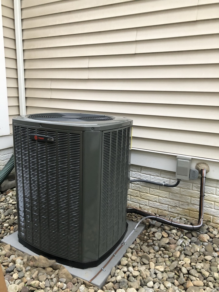 Replaced furnace coil and condenser 