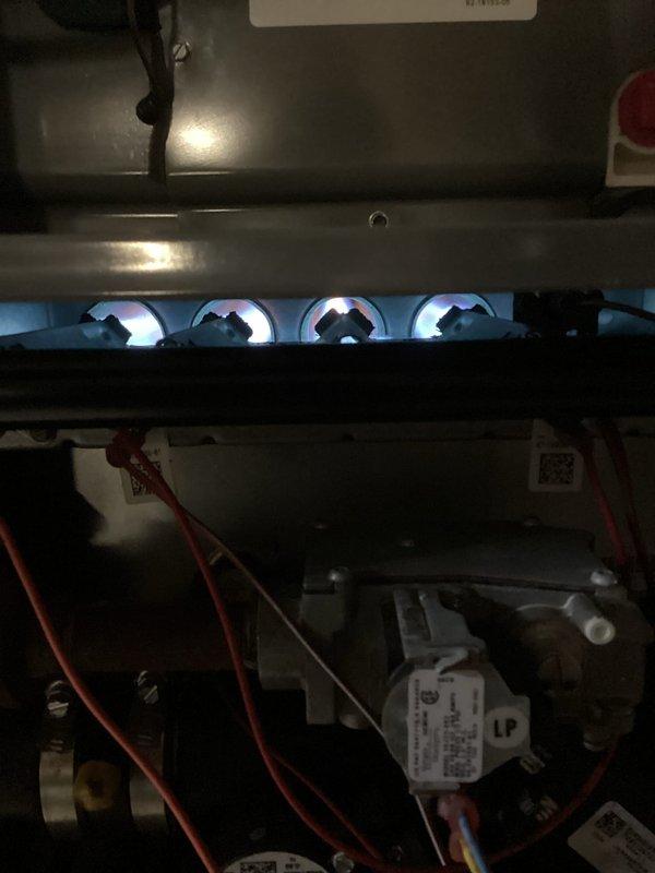Responded to after-hours no heat emergency call. Diagnosed faulty wiring connections in the furnace control system. Repaired and secured electrical connections with appropriate wire nuts, restoring proper ignition sequence to the LP burner assembly.