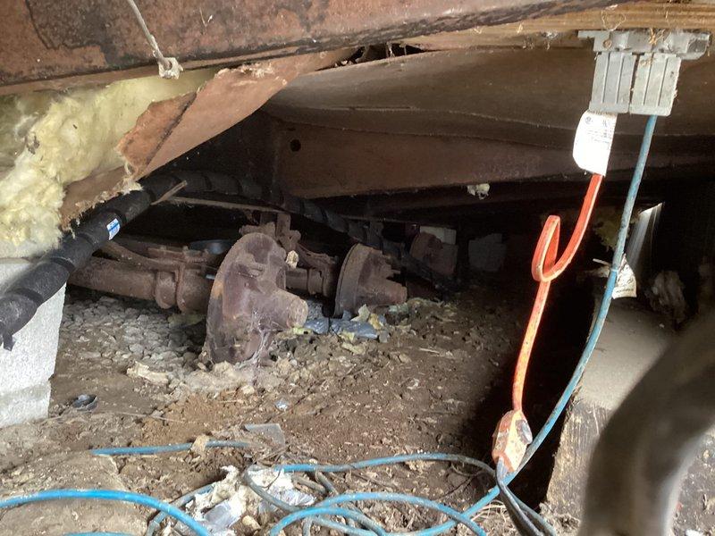 Responded to emergency call at mobile home for burst pipe. Located copper supply line with significant rupture in crawl space area surrounded by damaged insulation. Installed new pex pipe with all fittings, heat tape and insulation.