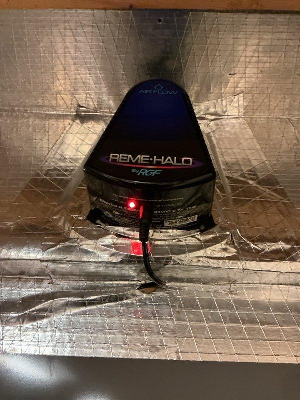 Successfully installed a pressure expansion tank on water heater to extend equipment life by relieving excess pressure during heating cycles. Replaced RGF Reme Halo bulb cell as part of recommended biennial maintenance. Additionally installed HVAC surge protection device (120/240V) with 3-year warranty to safeguard system components.