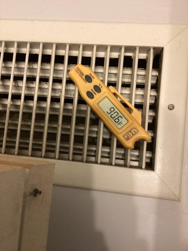 Completed preventive maintenance inspection on Carrier heat pump system installed in June 2020. Performed comprehensive tune-up including electrical measurements at supply register, visual inspection of air handler unit, and verification of refrigerant lines and electrical connections. All components found operating within normal parameters.