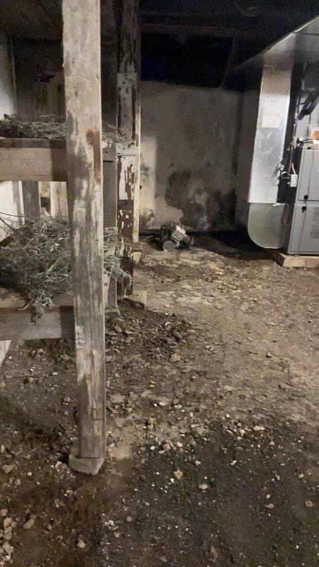 Responded to call regarding low water pressure and pump cycling on and off. Upon arrival, inspected basement utility area and water system components. Examined water heater, associated plumbing connections, and electrical systems in mechanical room. Assessed copper piping, pressure conditions, and pump operation. Documented existing conditions of basement infrastructure including deteriorated surfaces, water damage indicators, and overall system configuration. Verified water system functionality and provided recommendations for addressing the cycling pump issue and pressure concerns.