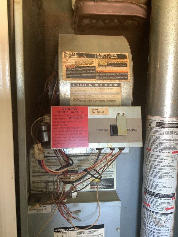 Completed comprehensive CPM A/C inspection on HVAC system per maintenance agreement. Removed, thoroughly cleaned, and reinstalled blower wheel assembly which showed significant dirt accumulation and surface oxidation. Verified all system controls, safety switches, and wiring connections at control panel; confirmed proper operation of heating and cooling modes.