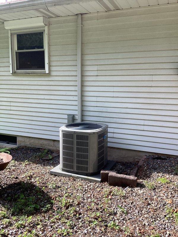 Completed comprehensive air conditioning tune-up and preventive maintenance on American Standard system manufactured in December 2017. Performed standard inspection procedures including refrigerant level verification, electrical component testing, condenser coil cleaning, and overall system performance evaluation. Additionally completed previously recommended blower wheel cleaning to address mold buildup, which required customer approval prior to service execution.