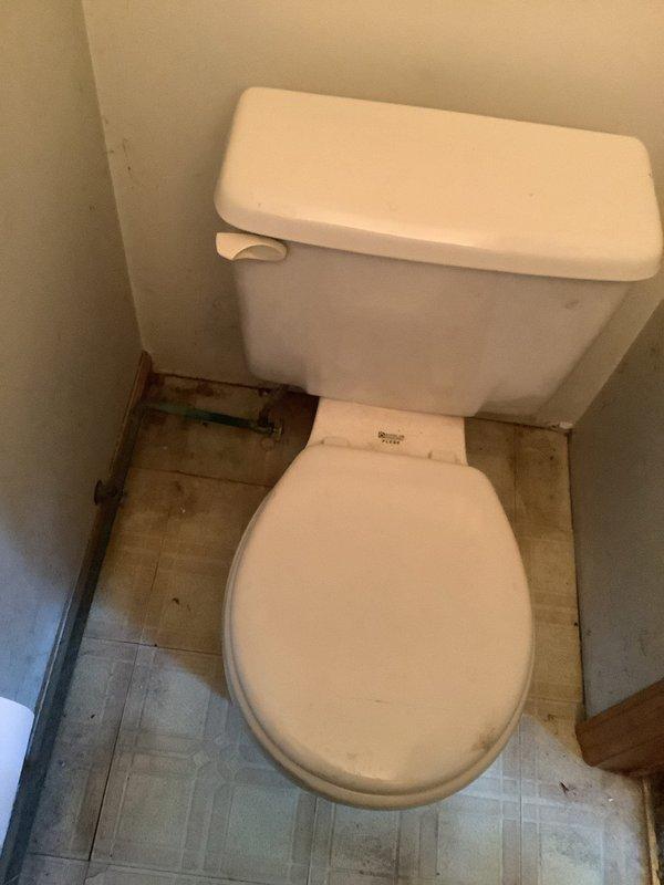 Completed consultation for toilet replacement with comfort height model. Assessed existing standard two-piece Kohler toilet with visible wear and aging components. Presented options for both pressure-assisted and standard gravity flush systems to meet customer preferences for upgraded fixture.