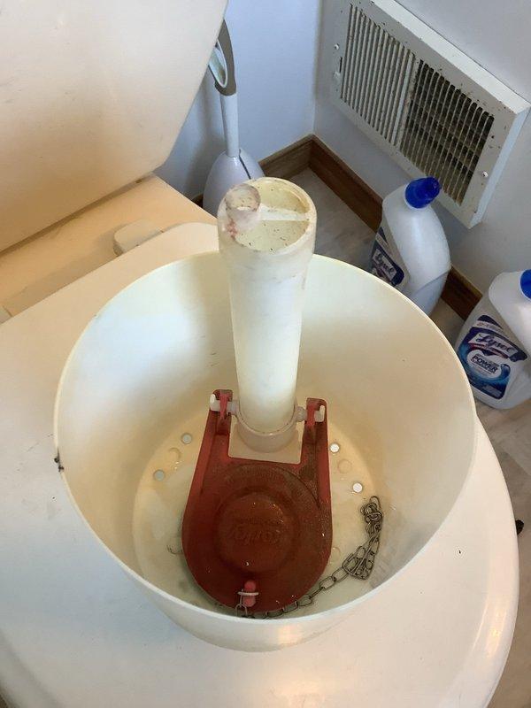 Responded to complaint of toilet continuously running and taking approximately 15 minutes to fill. Inspected upstairs bedroom toilet and identified faulty fill valve causing intermittent running cycle. Examined flush valve assembly and flapper mechanism for proper operation. Recommended fill valve replacement to resolve slow fill time and eliminate running issue, ensuring proper water level regulation and efficient toilet operation.