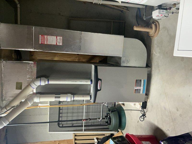 Responded to indoor blower error code displayed on Lennox system thermostat. Received replacement part from warehouse and tested voltage to indoor blower motor to diagnose and resolve the issue. System operational upon completion of service.