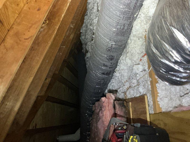 Completed scheduled CPM air conditioning inspection on 2012 system. Inspected attic ductwork including flexible ducts and insulation integrity, verified proper installation and sealing. Examined capacitor and electrical connections, noted normal wear and dust accumulation consistent with system age; all components functioning within normal parameters.
