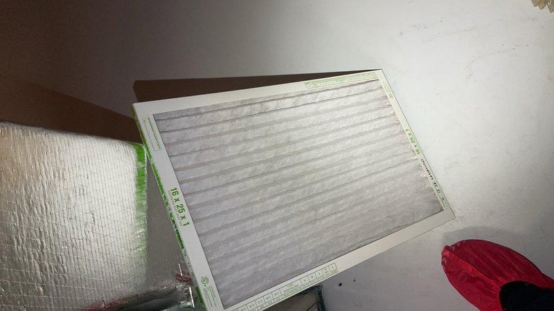 Completed CPM A/C inspection on Gibson system installed in 2017. Installed gauges and checked refrigerant pressures following recent evaporator coil replacement. Inspected air filters and found them in serviceable condition with normal dust accumulation. Verified system operation, ductwork integrity, and electrical connections. All components functioning within normal parameters.
