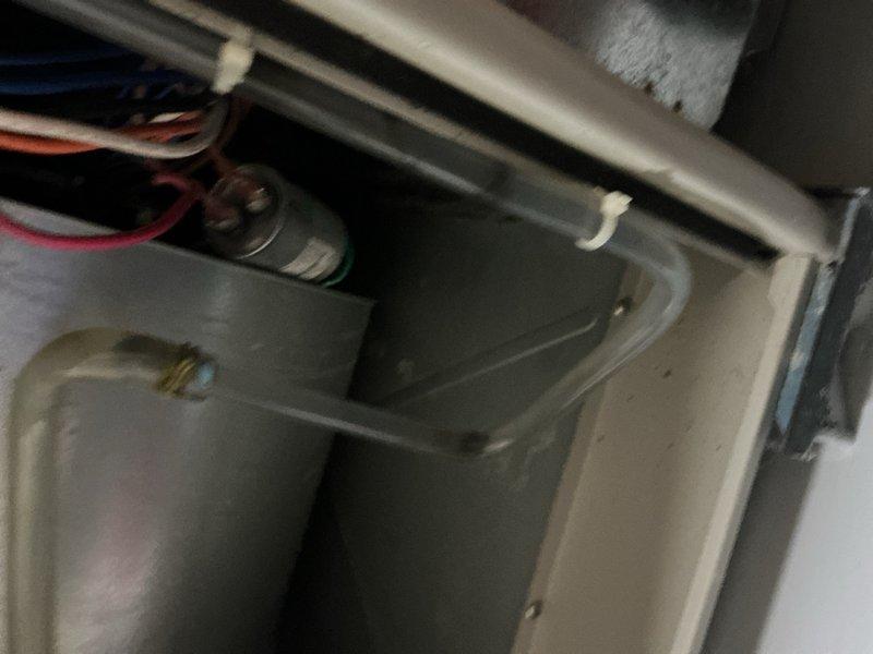 Completed CPM A/C inspection on Gibson system installed in 2017. Installed gauges and checked refrigerant pressures following recent evaporator coil replacement. Inspected air filters and found them in serviceable condition with normal dust accumulation. Verified system operation, ductwork integrity, and electrical connections. All components functioning within normal parameters.