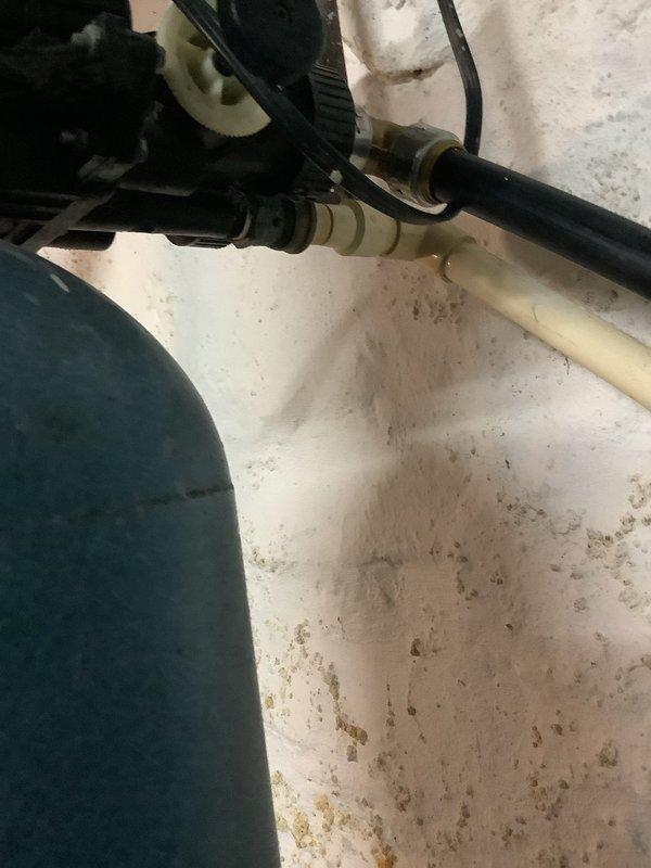 Responded to after-hours emergency call to address water leak on water treatment system. Successfully replaced faulty component and restored proper operation, eliminating active leak and returning unit to normal service.