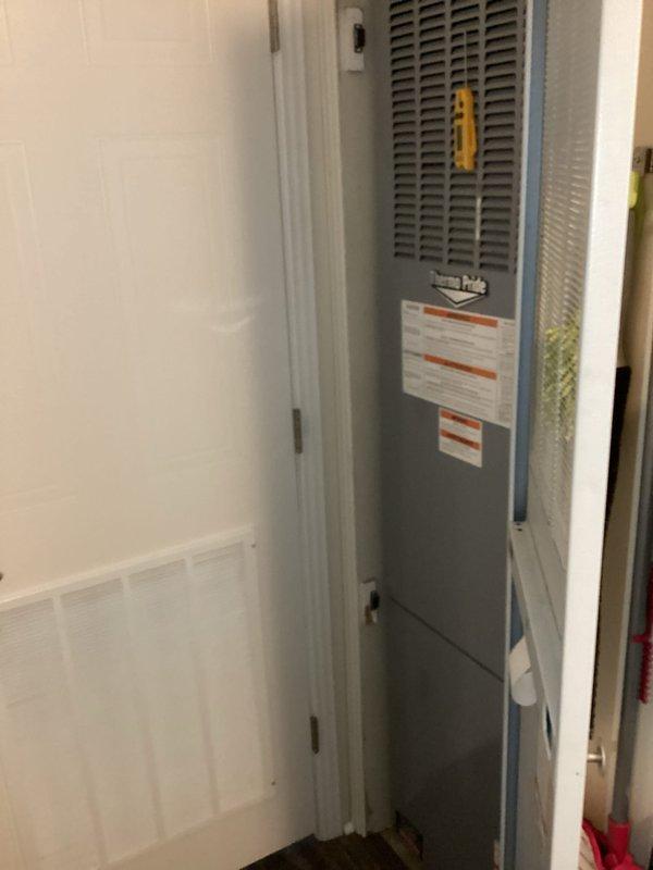 Completed comprehensive preventive maintenance inspection on residential air conditioning system. Accessed air handler unit in interior closet location, performed visual inspection of equipment condition and verified proper installation. Conducted electrical diagnostics using digital multimeter, confirming control voltage reading of 24VAC at system components. All equipment operating within normal parameters with no deficiencies noted during inspection.