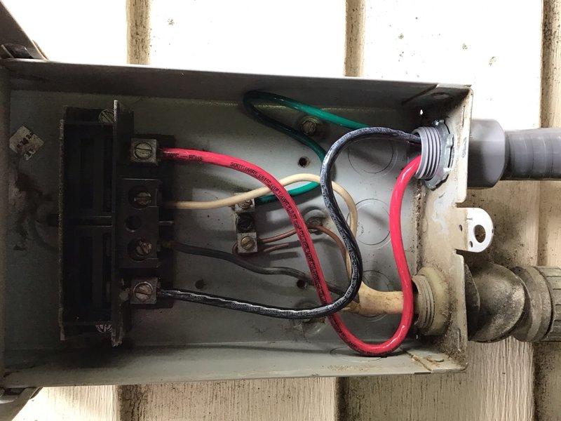 Replaced damaged electrical whip on outdoor air conditioning unit with new whip assembly including 3/4" straight fitting at disconnect box. Collected payment for completed work and membership dues.