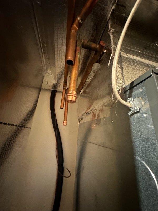 Completed full system change-out of failing HVAC unit #2, installing new Moyer Comfort Series air conditioning system. Installation included new air handler with proper refrigerant line connections, updated ductwork with reflective insulation, and system charging verified with electronic scale showing proper refrigerant levels. All mechanical components, piping, and electrical connections tested and operational.