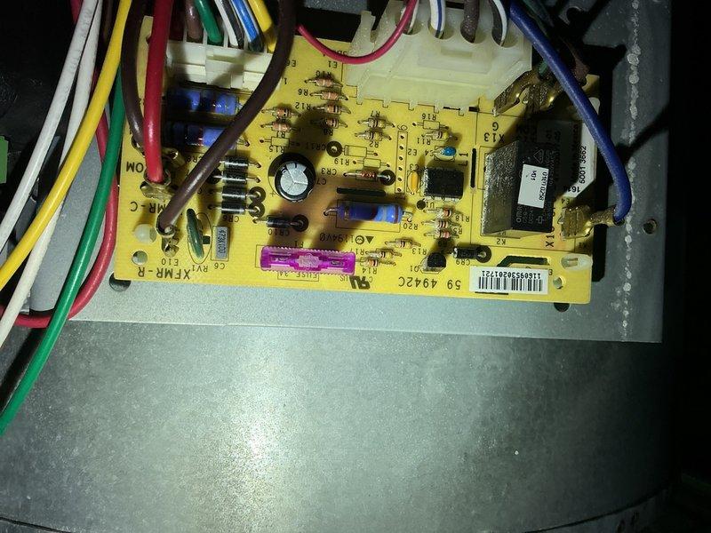 Completed comprehensive preventive maintenance inspection on Rheem air conditioning system installed in 2016 with compressor replacement performed in November 2025. Thoroughly inspected control board, electrical connections, and wiring harness; verified all terminals secure and components functioning properly. Documented control board assembly and circuit connections with detailed photographs for service records. Renewed annual Gold Membership for continued preventive maintenance coverage.