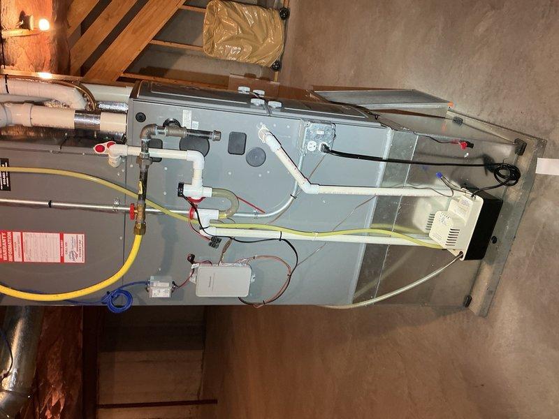 Completed comprehensive preventive maintenance heating inspection on Rheem HVAC system installed October 2016. Inspected blower wheel assembly, air handler unit, gas line connections, electrical components, and ductwork. Renewed Gold Membership coverage for one-year term.
