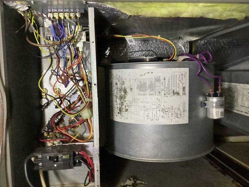 Completed CPM air conditioning inspection on Lennox system installed April 2018. Inspected blower motor, electrical connections, capacitor, and ventilation components. Presented customer with Air Defender "ZERO" UV system options for basement installation, including standard and LED bulb upgrades, and obtained signed approval for selected option. Documented installation with photos of equipment model and serial numbers from packaging. Replacement REME bulb and new UV units received and staged for installation.